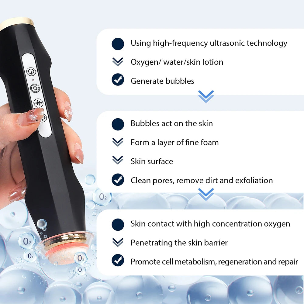 Foreverlily Oxygen Bubble Pen Facial CO2 Machine for Skin Care