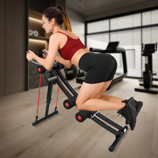 GIKPAL Foldable Ab Machine for Home Gym Abdominal Trainer Display