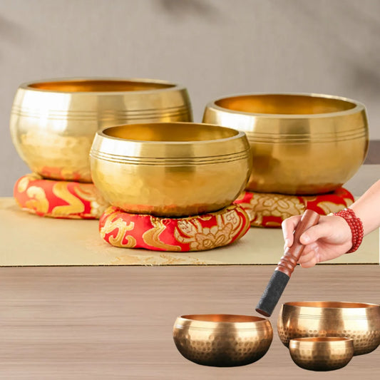 Miwayer Tibetan Singing Bowls Set For Meditation And Stress Relief