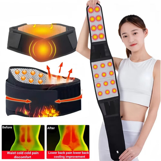 Adjustable Tourmaline Self-Heating Magnetic Back Support Belt