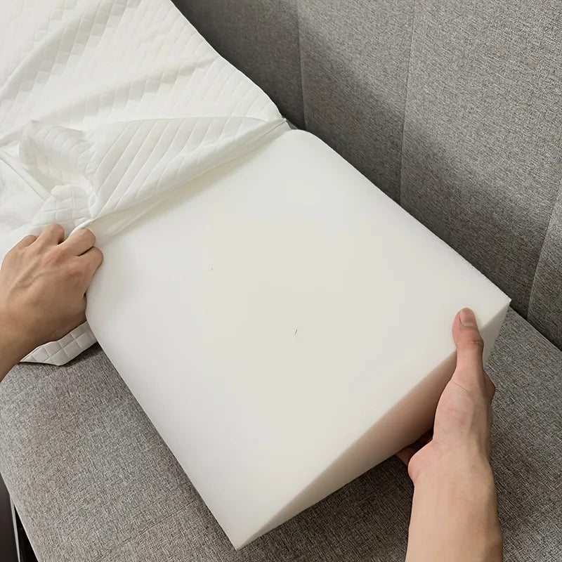 Bed Wedge Pillow Memory Foam Backrest For Snoring Relief