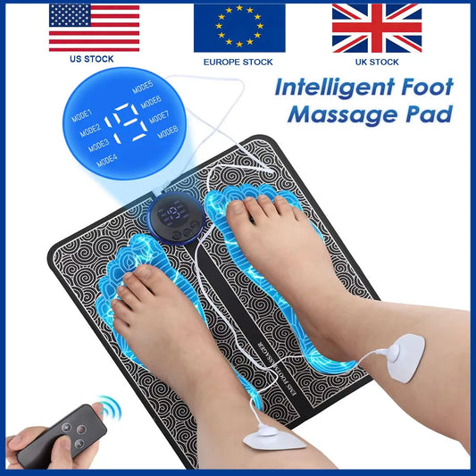 Agdoad Smart Foot Massager EMS With 8 Modes 19 Levels