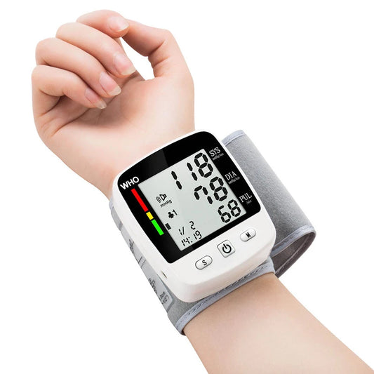 TAKROL Digital Wrist Blood Pressure Monitor With LCD 2x90 Memory
