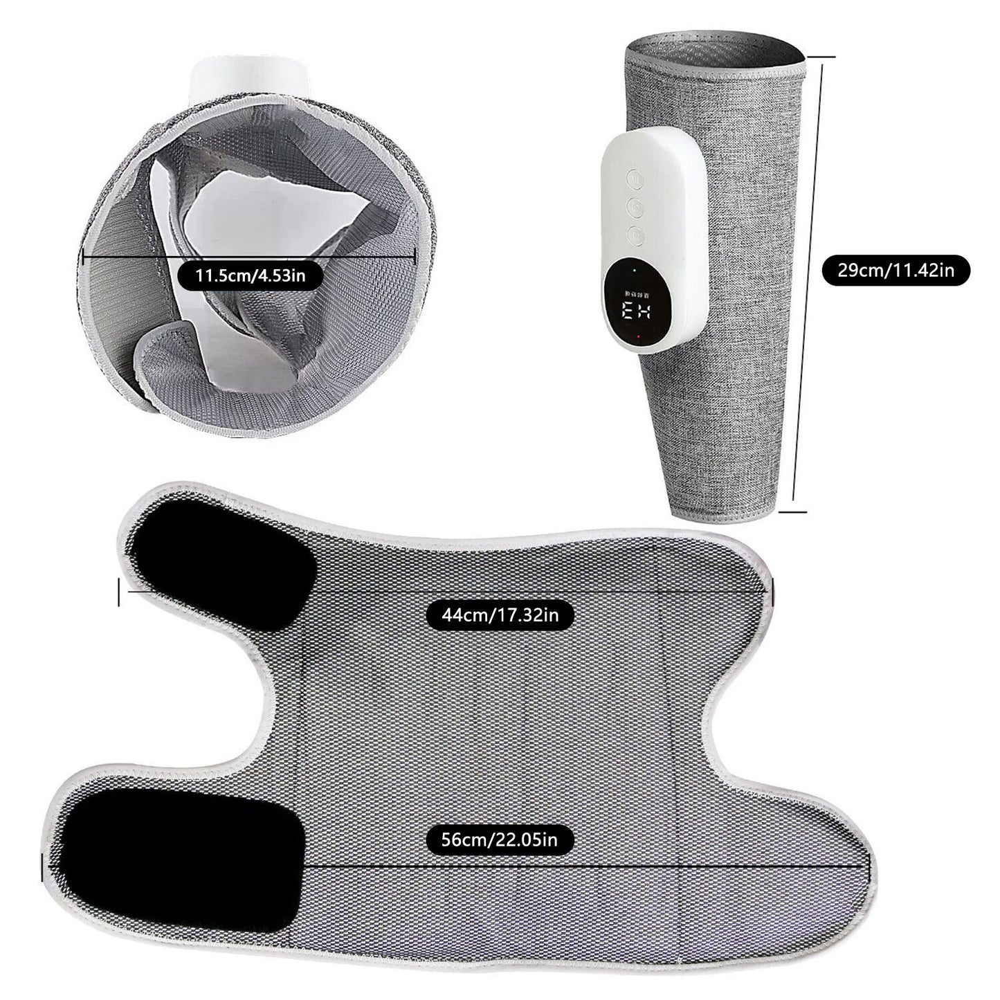 Smart Heating Leg Massager With Air Compression USB Rechargeable