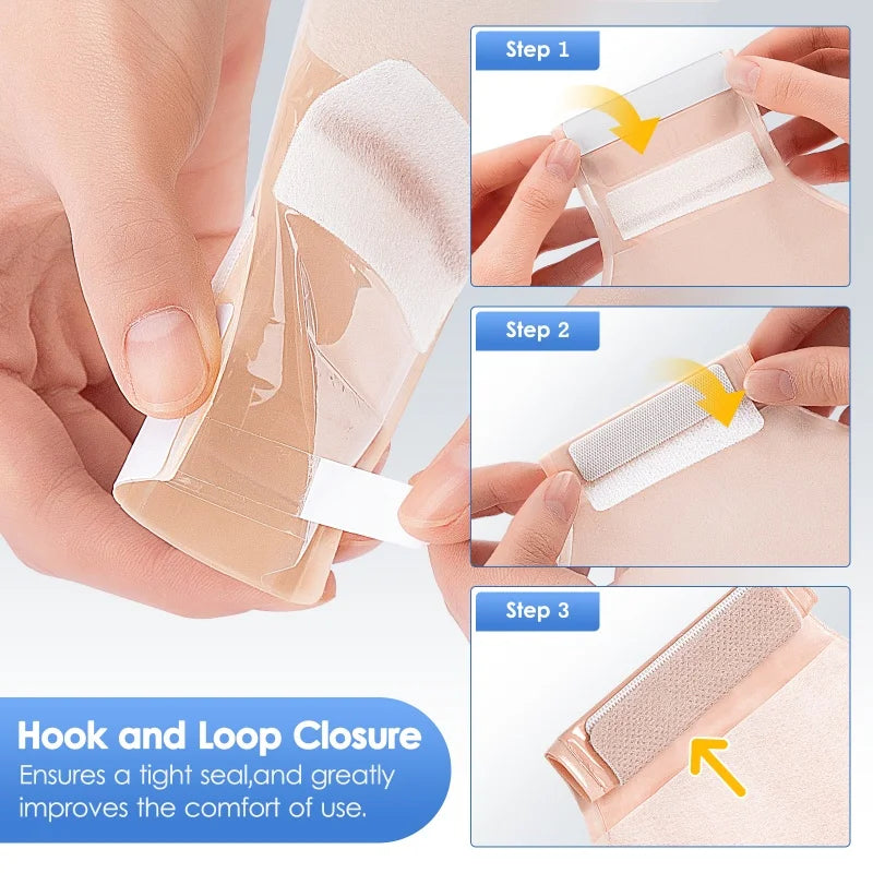 Cofoe Economical One-Piece Ostomy Drain Valve Colostomy Bags