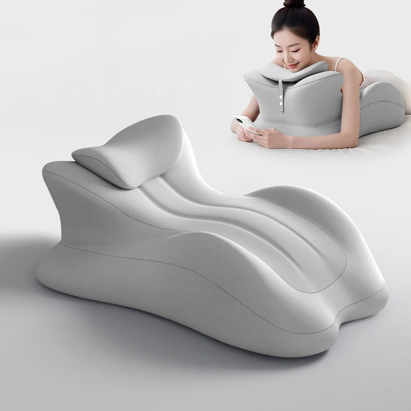HEHUAI HT Ergonomic Memory Foam Wedge Prone Pillow