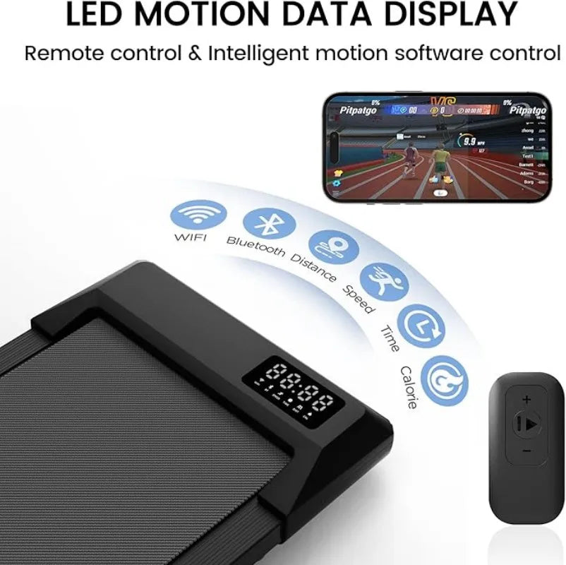 Superun 2-In-1 Home And Office Walking Treadmill With App