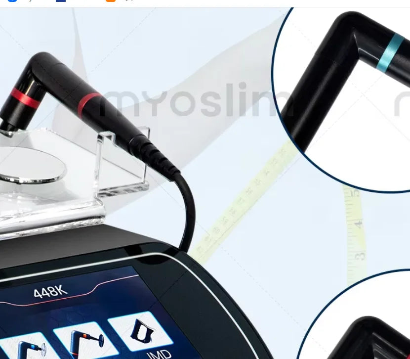 MYOSLIM INDIBA Portable 448kCET RET RF Physical Therapy Pain Relief