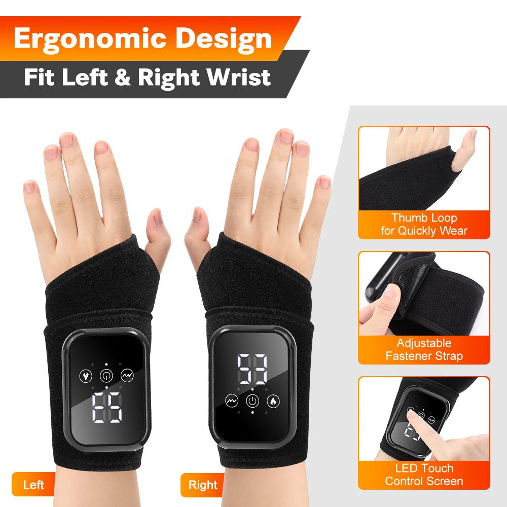 agdoad Electric Wrist Massager for Carpal Tunnel and Pain Relief