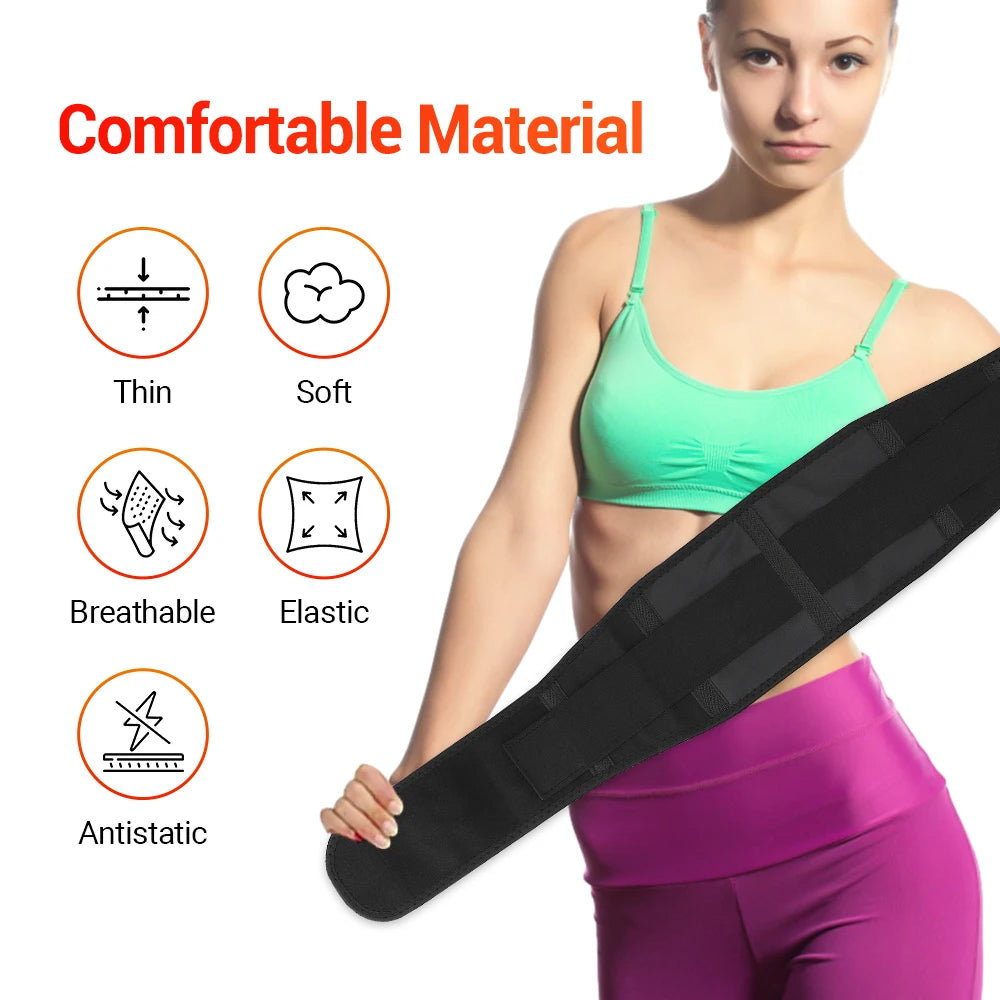 Adjustable Tourmaline Self-Heating Magnetic Back Support Belt