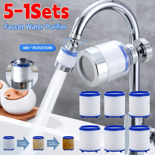 APWIKOGER Faucet Water Filter Element Reduces Chlorine And Heavy Metals