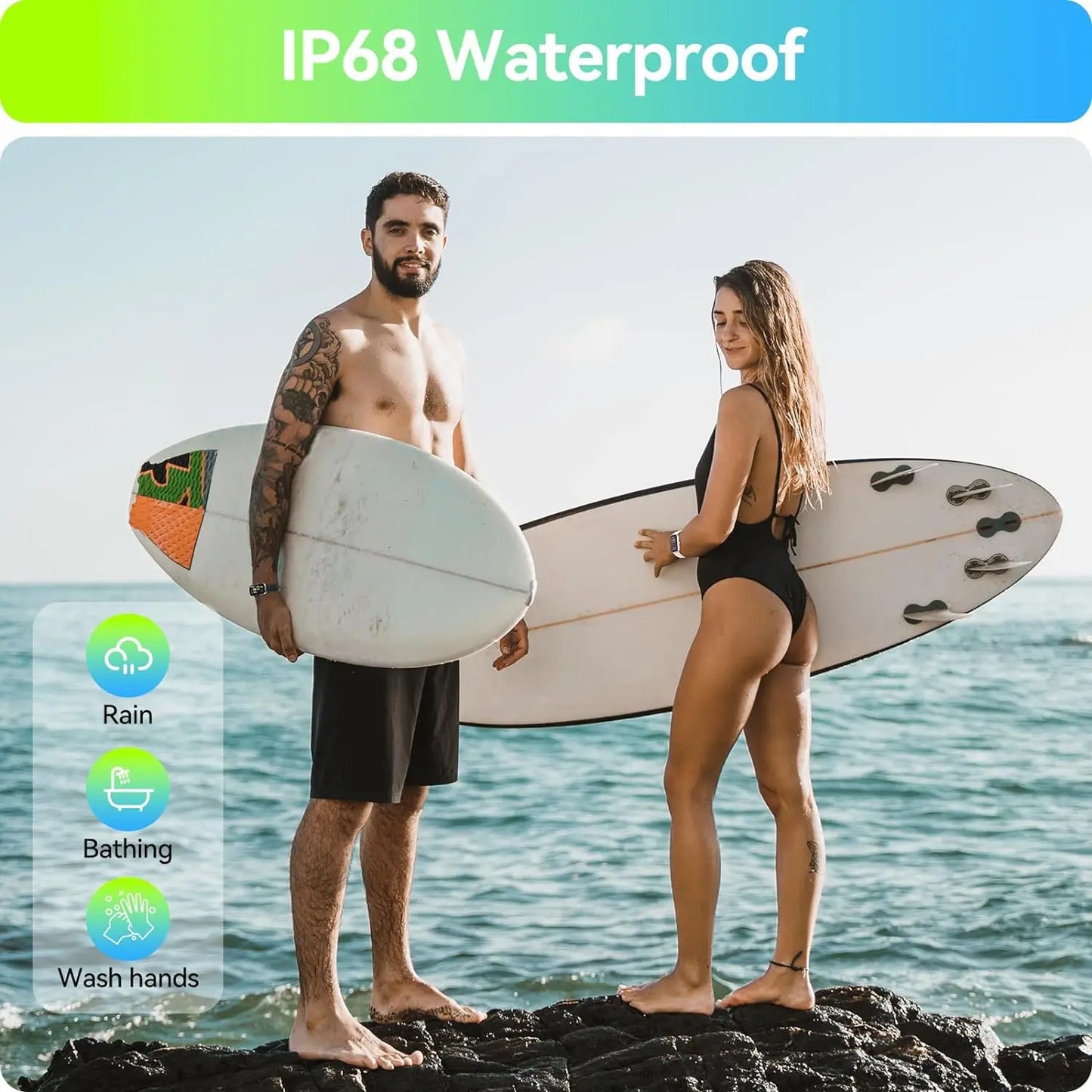Anyloop Fitness Tracker With Heart Rate SpO2 Sleep Monitor IP68 Waterproof