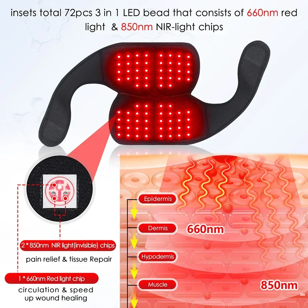 Astarexin Red Light Therapy Knee Massage Pad For Pain Relief