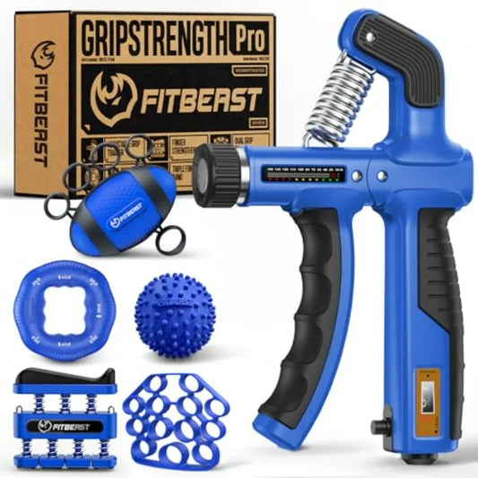 Hand Grip Strengthener Kit With Forearm Exerciser And Massage Balls
