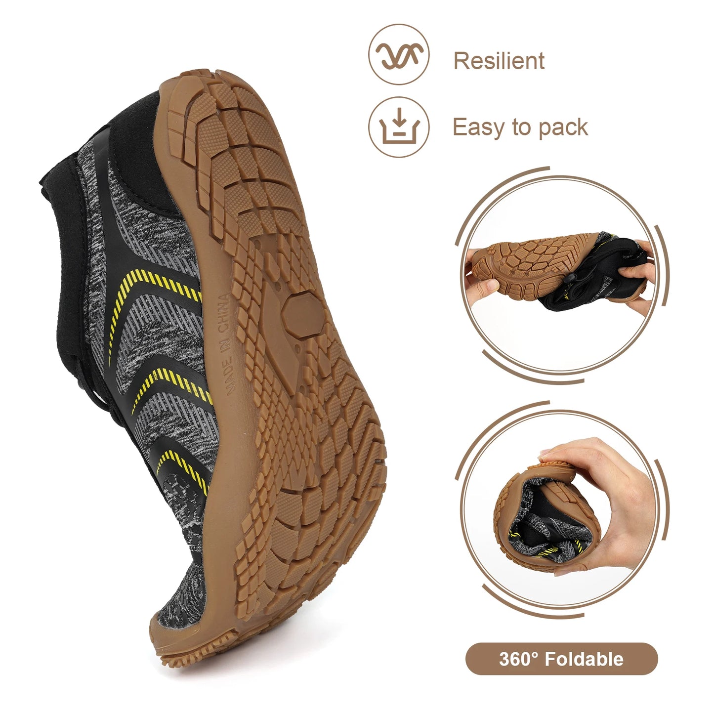 APWIKOGER Unisex Water Sports Aqua Shoes For Swimming And Beach