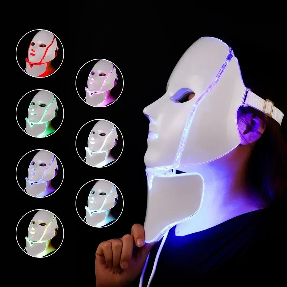 Foreverlily Led Facial Mask With Neck Rejuvenation