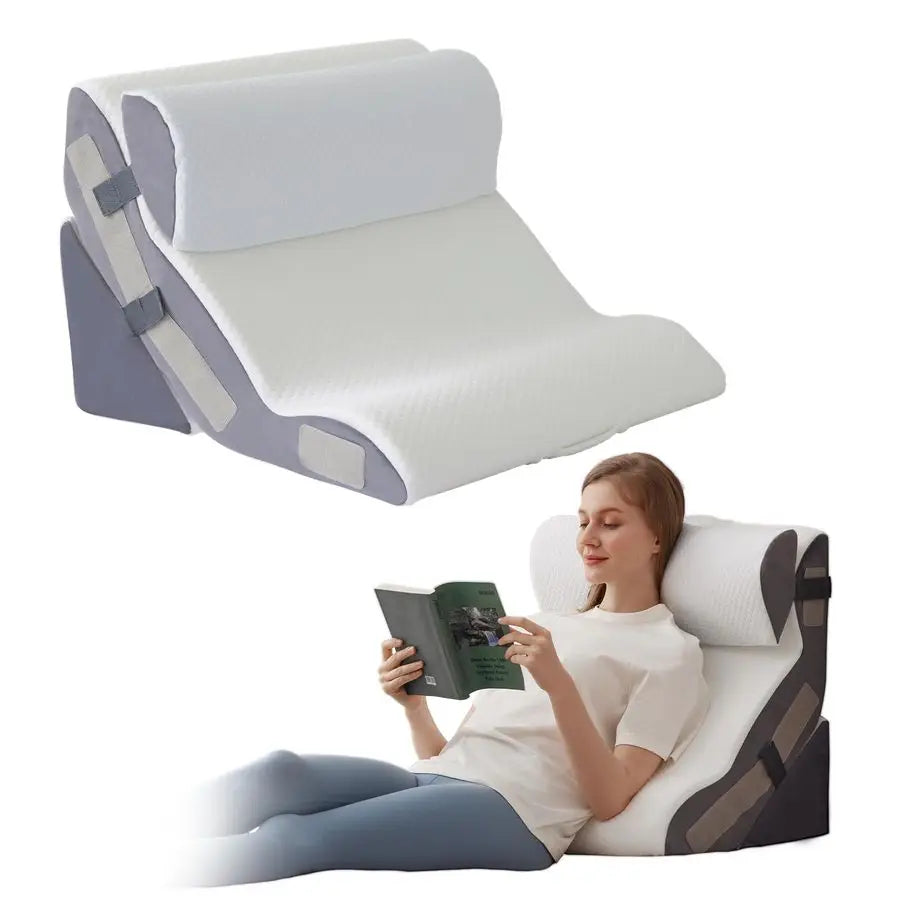 Wedge Pillow Set For After Surgery And Acid Reflux Relief