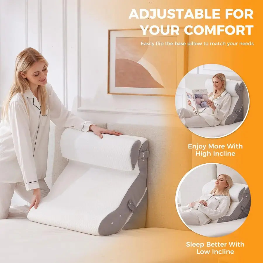 Wedge Pillow Set After Surgery For Acid Reflux Comfort