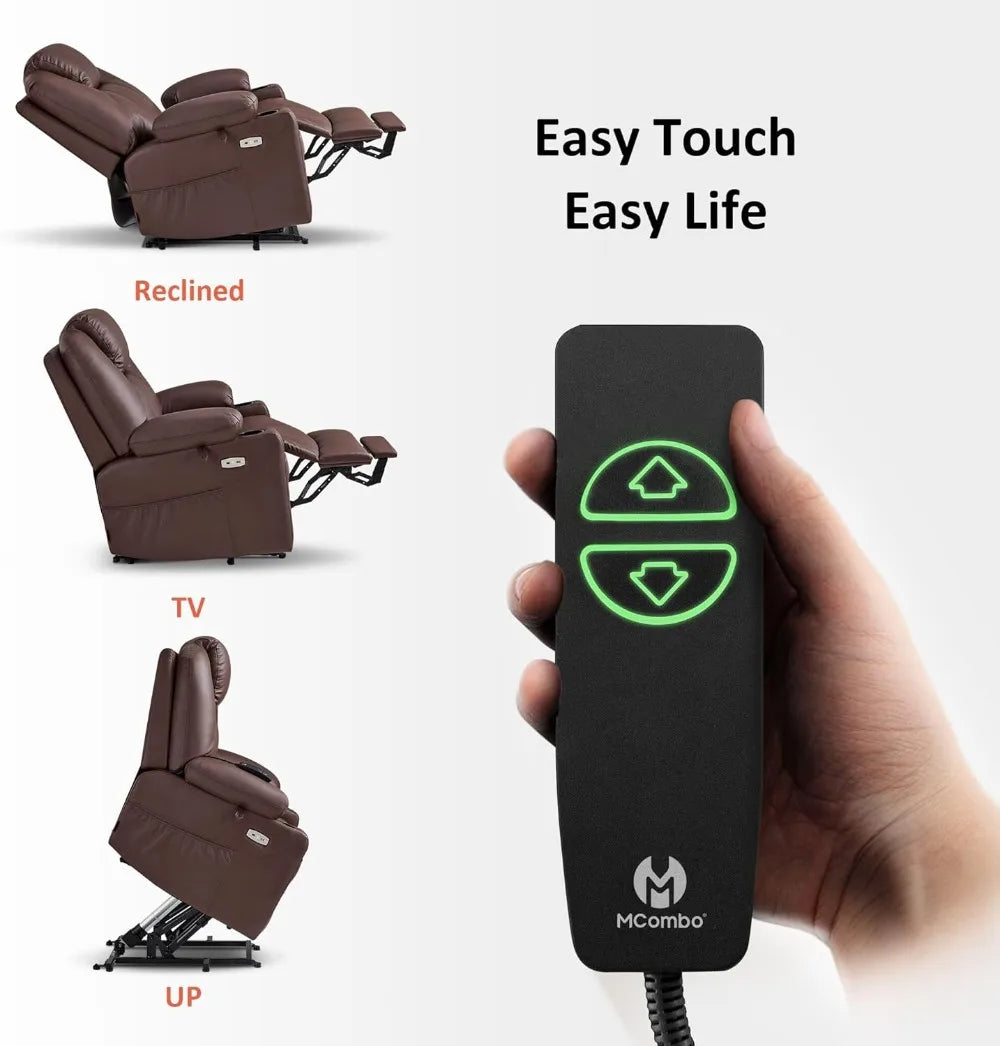 Electric Power Lift Recliner Chair With Massage And Heat