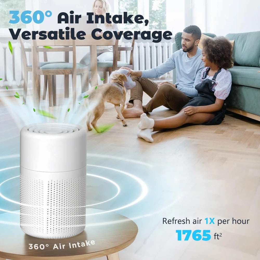 Air Purifier With HEPA Filter Activated Carbon And Aromatherapy