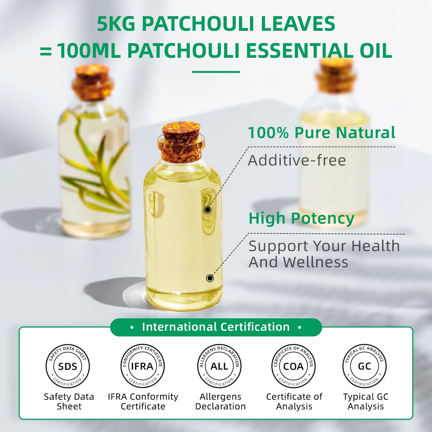 HIQILI Patchouli Essential Oil For Aromatherapy Diffuser Humidifier