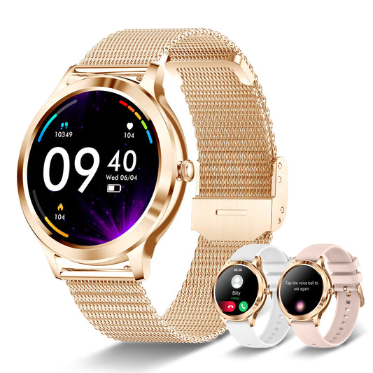 INNOFOVO Women Smart Watch Fitness Tracker With Bluetooth