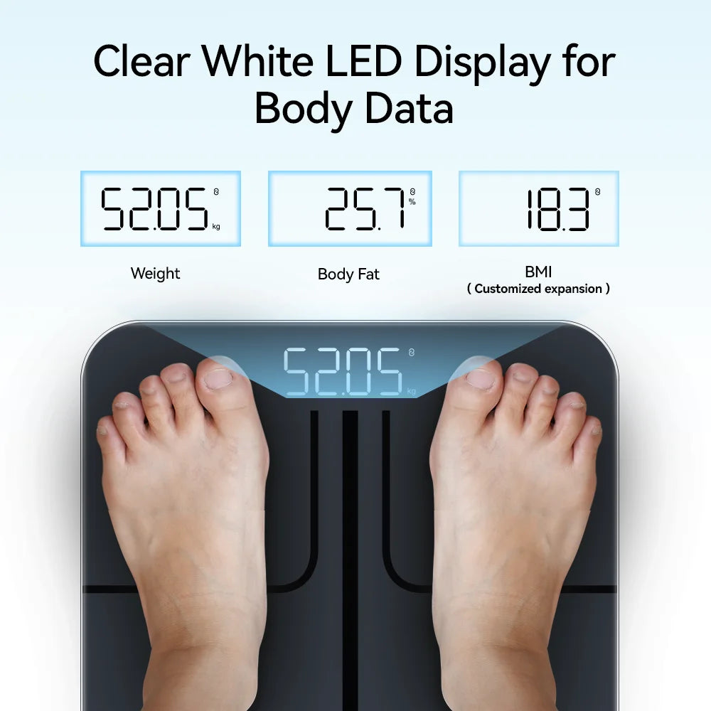 Digital Bluetooth Smart Scale With App For BMI And Body Fat
