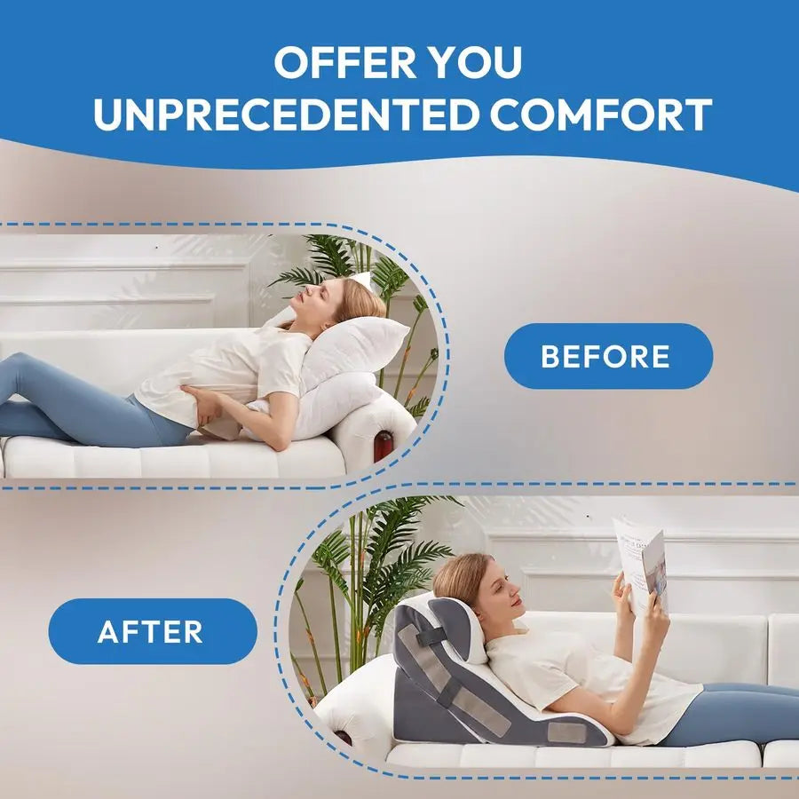 Wedge Pillow Set For After Surgery And Acid Reflux Relief