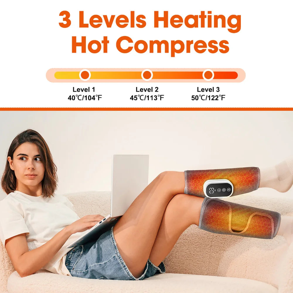 PASTSKY 360 Degree Air Pressure Calf Massager Wireless Leg Relax