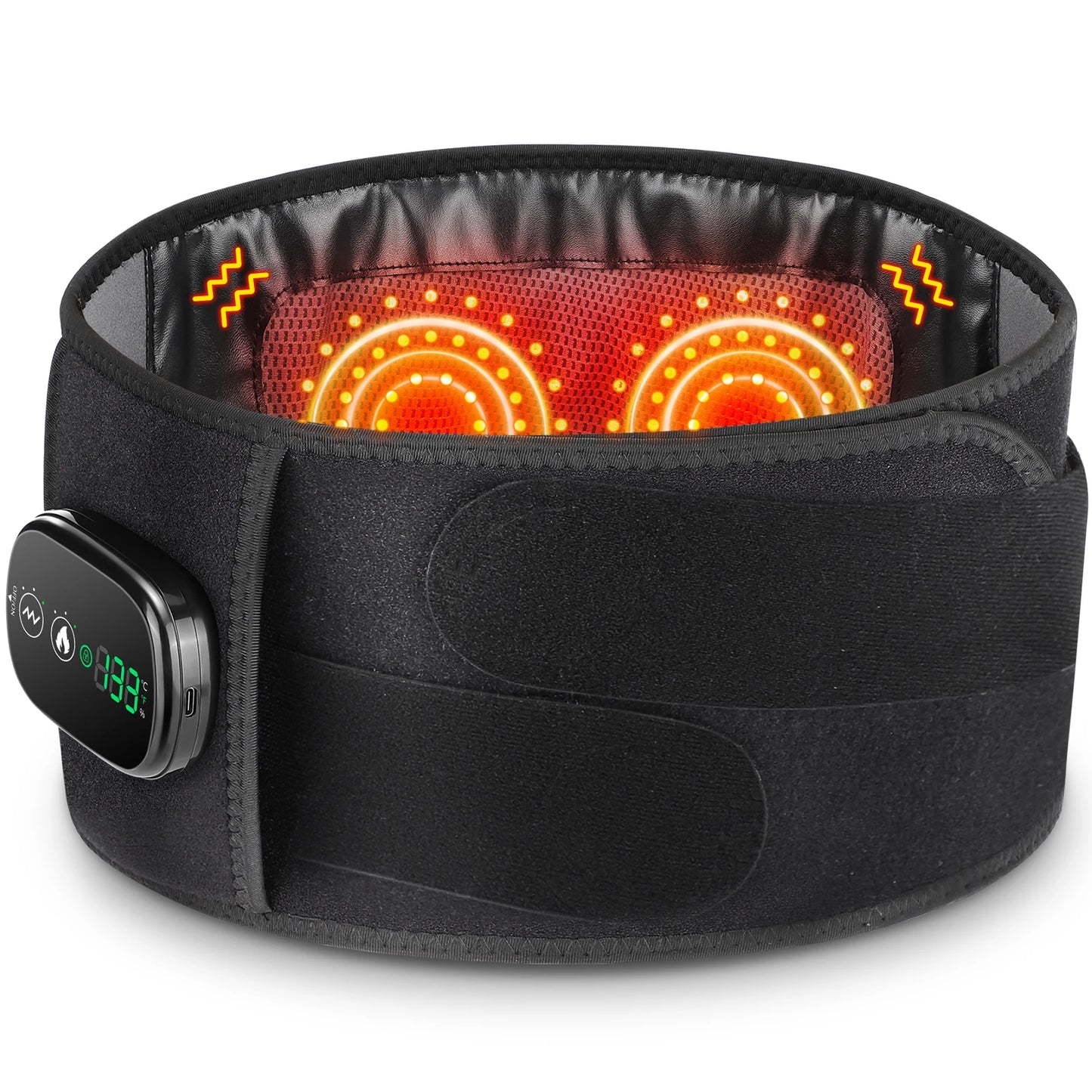PASTSKY Electric Heating Waist Massager With Vibration Compress Back Support