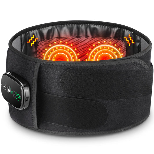 PASTSKY Electric Heating Waist Massager With Vibration Compress Back Support