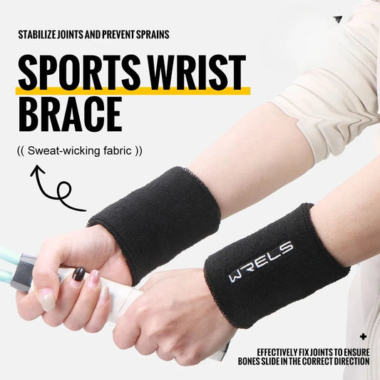 WRELS Terry Cloth Moisture Wicking Wristbands for Sports