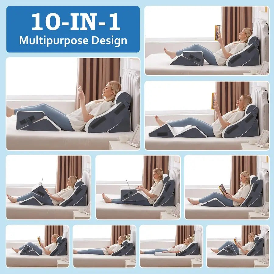 Orthopedic Wedge Pillow Set for Postoperative Recovery and Acid Reflux