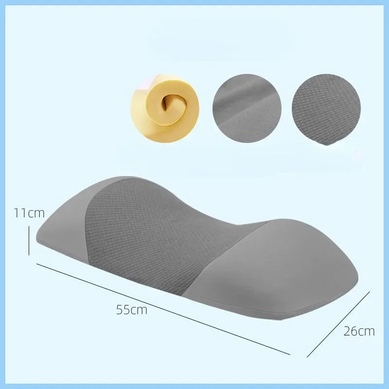 Lumbar Support Pillow Memory Foam for Back Sleepers
