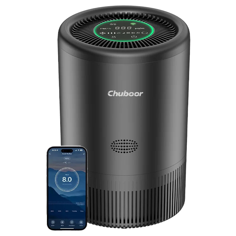 Chuboor Smart Air Purifier With Alexa Control PM2.5 Monitor
