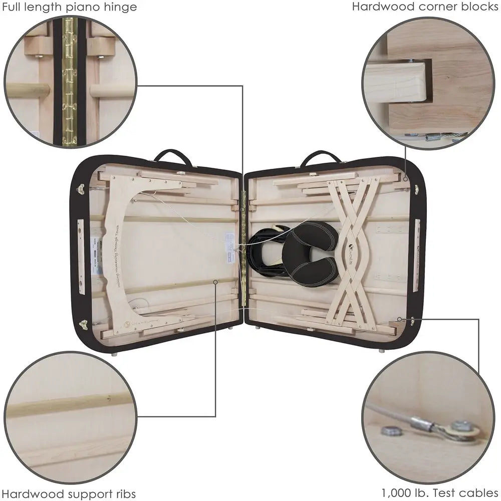 Premium Portable Massage Table SpaLevel Comfort With Deluxe Cushioning
