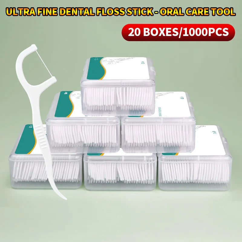Ultra Fine Dental Floss Sticks For Gap Cleaning Oral Care