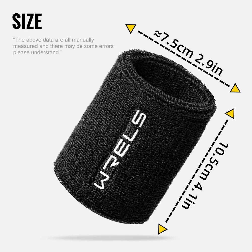 WRELS Wristbands Moisture Wicking Terry Cloth For Sports Gym