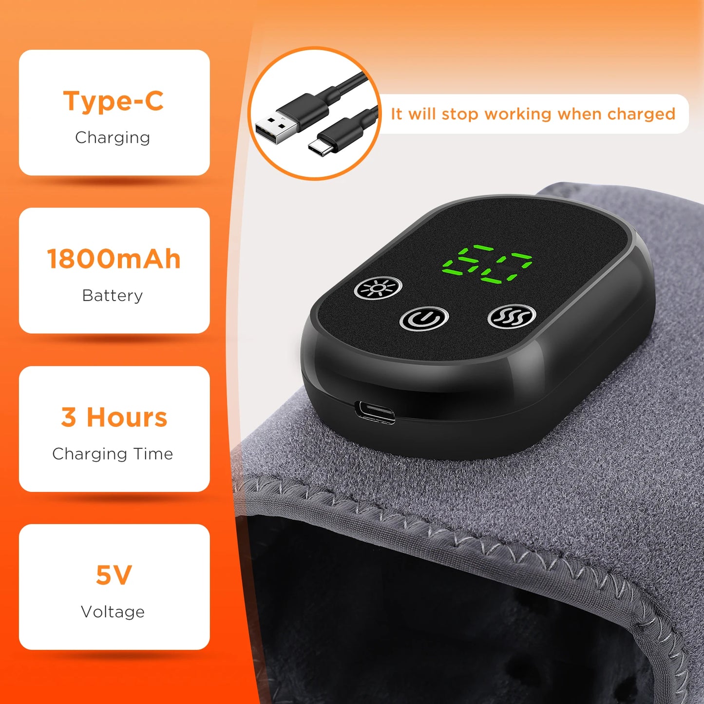 Hailicare Electric Ankle Massager With Vibration Therapy For Pain Relief