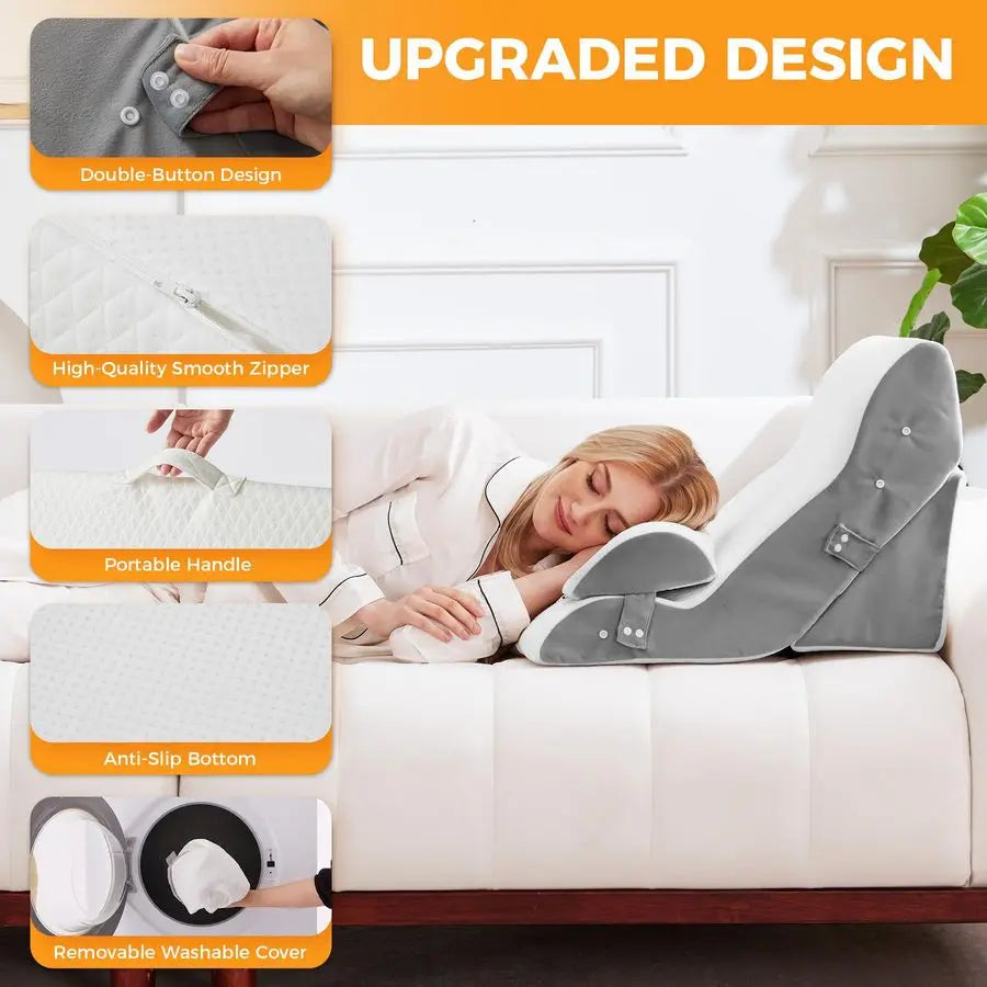 Wedge Pillow Set After Surgery For Acid Reflux Comfort