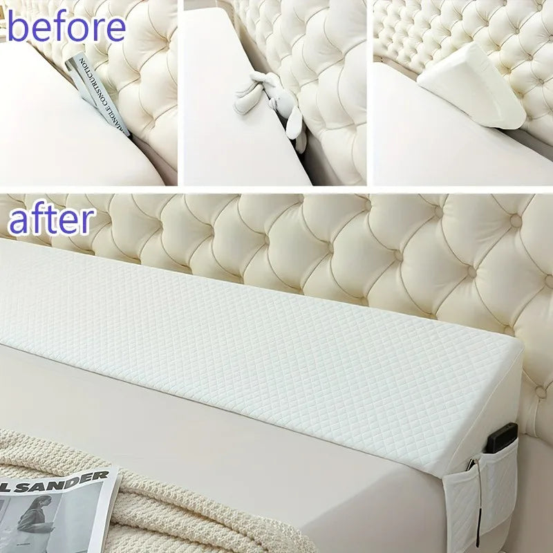 Bed Wedge Pillow Memory Foam Backrest For Snoring Relief