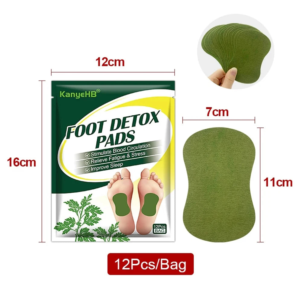 Detox Foot Patches Herbal Wormwood Argyi Cleansing Sleep Aid