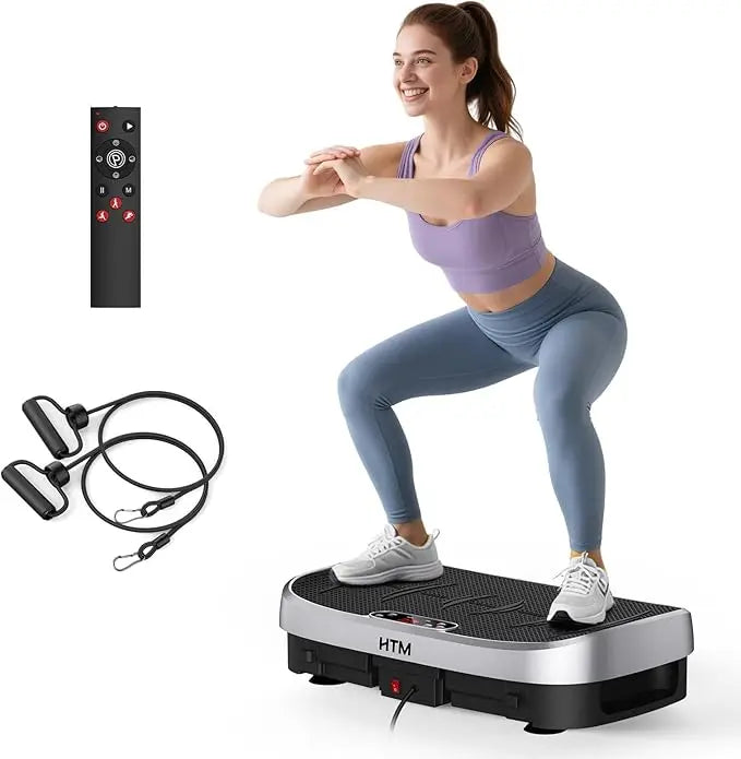 HTM Vibration Plate Fitness Multi-Function Trainer for Home Gym
