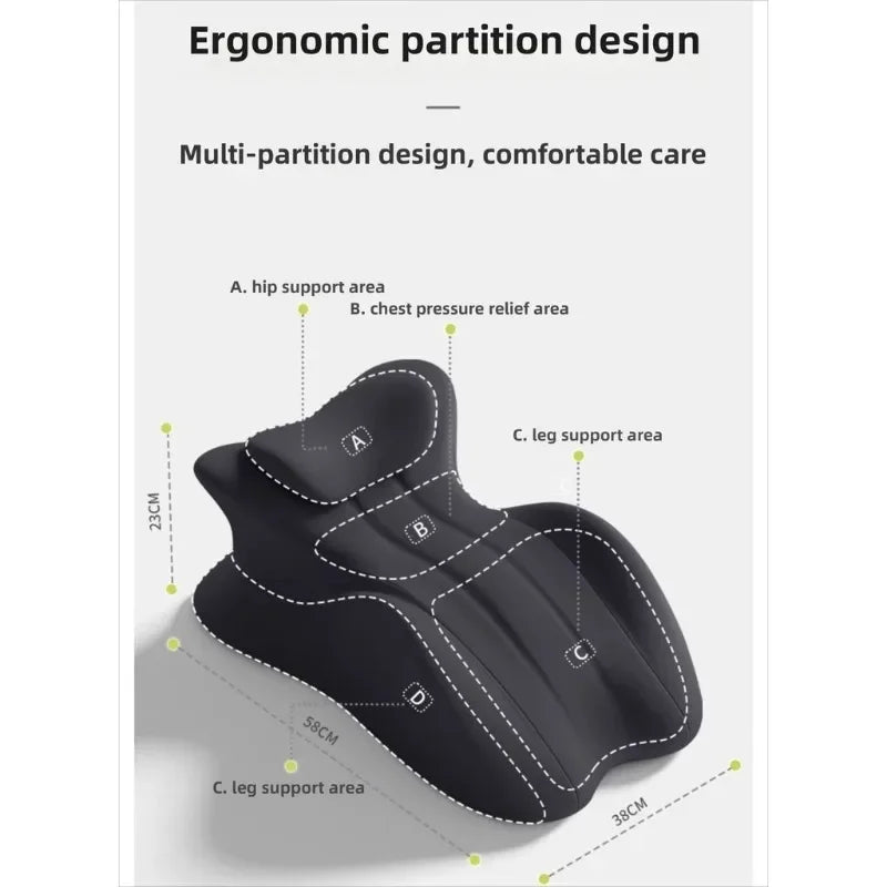 MultiPositional Wedge Pillow for Comfortable Breathing and Support