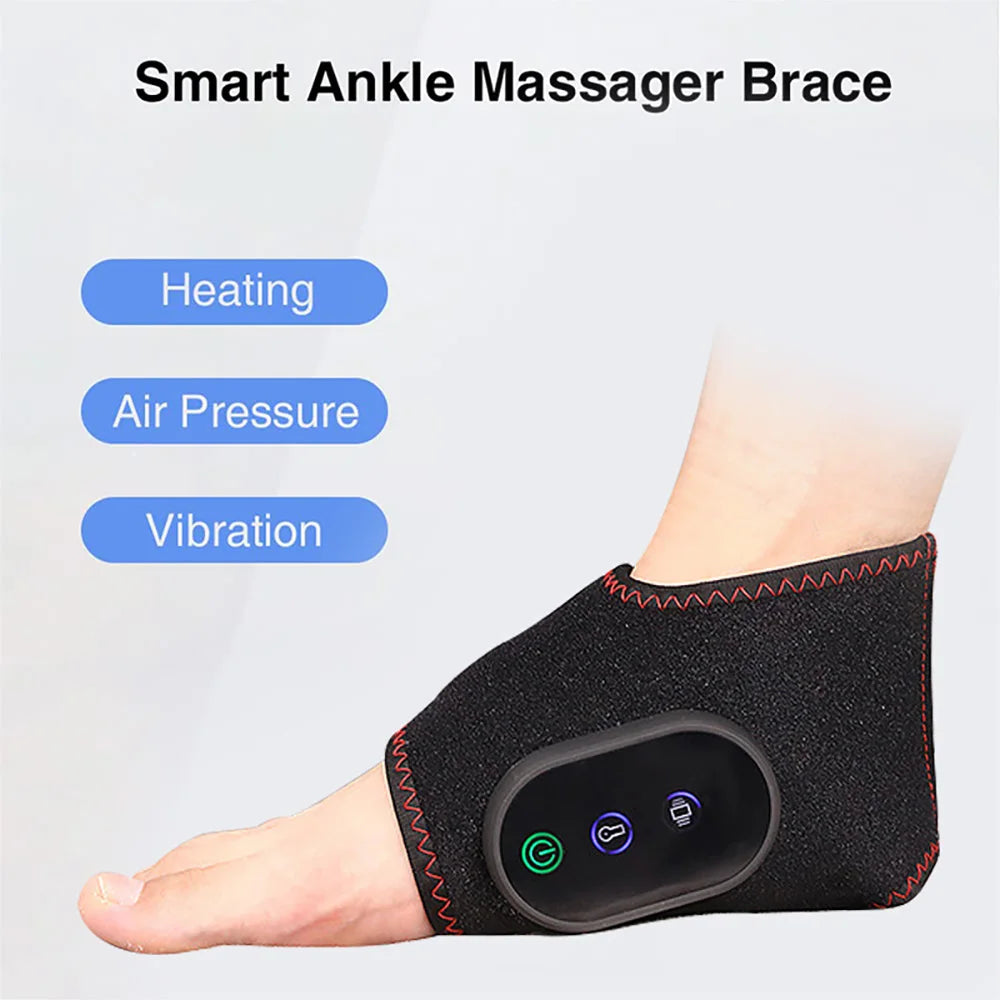 Electric Foot Warmer Massager With Heated Pad And Vibration