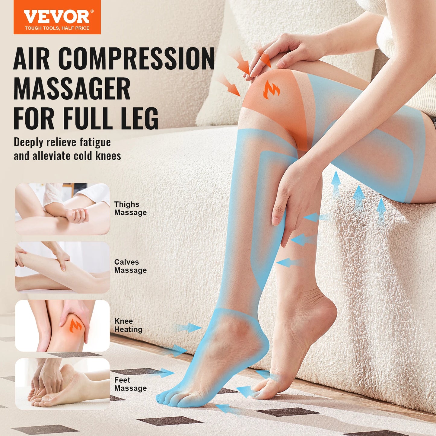 Full Leg Massager With Air Compression For Circulation