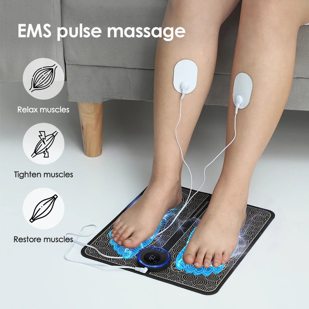 Agdoad Smart Foot Massager EMS With 8 Modes 19 Levels