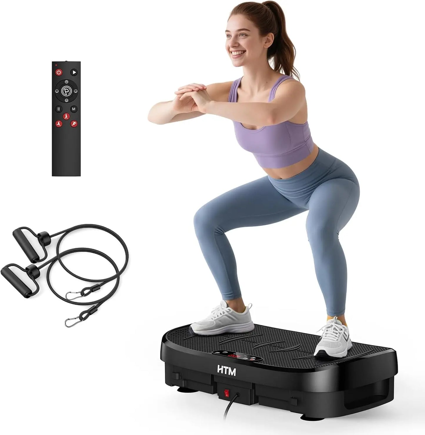 HTM Vibration Plate Fitness Multi-Function Trainer for Home Gym