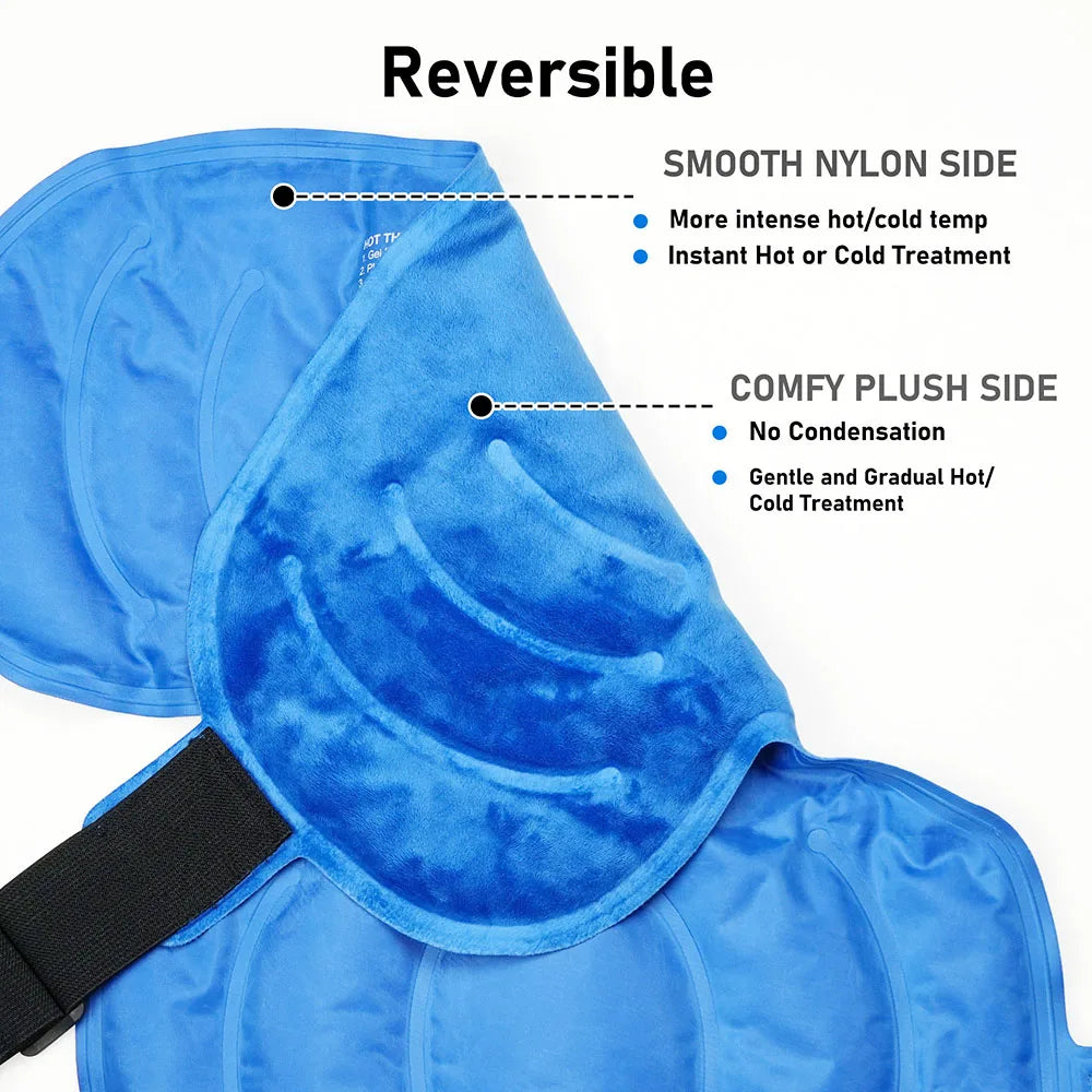 Shoulder Ice Pack Wrap for Hot Cold Therapy and Relief
