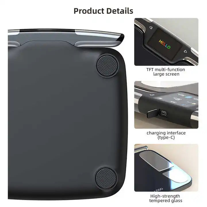 Digital Bathroom Scale With 8 Electrodes For Body Weight BMI